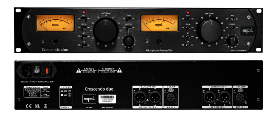 SPL (Sound Performance Lab) Crescendo Duo V2 話筒放大器