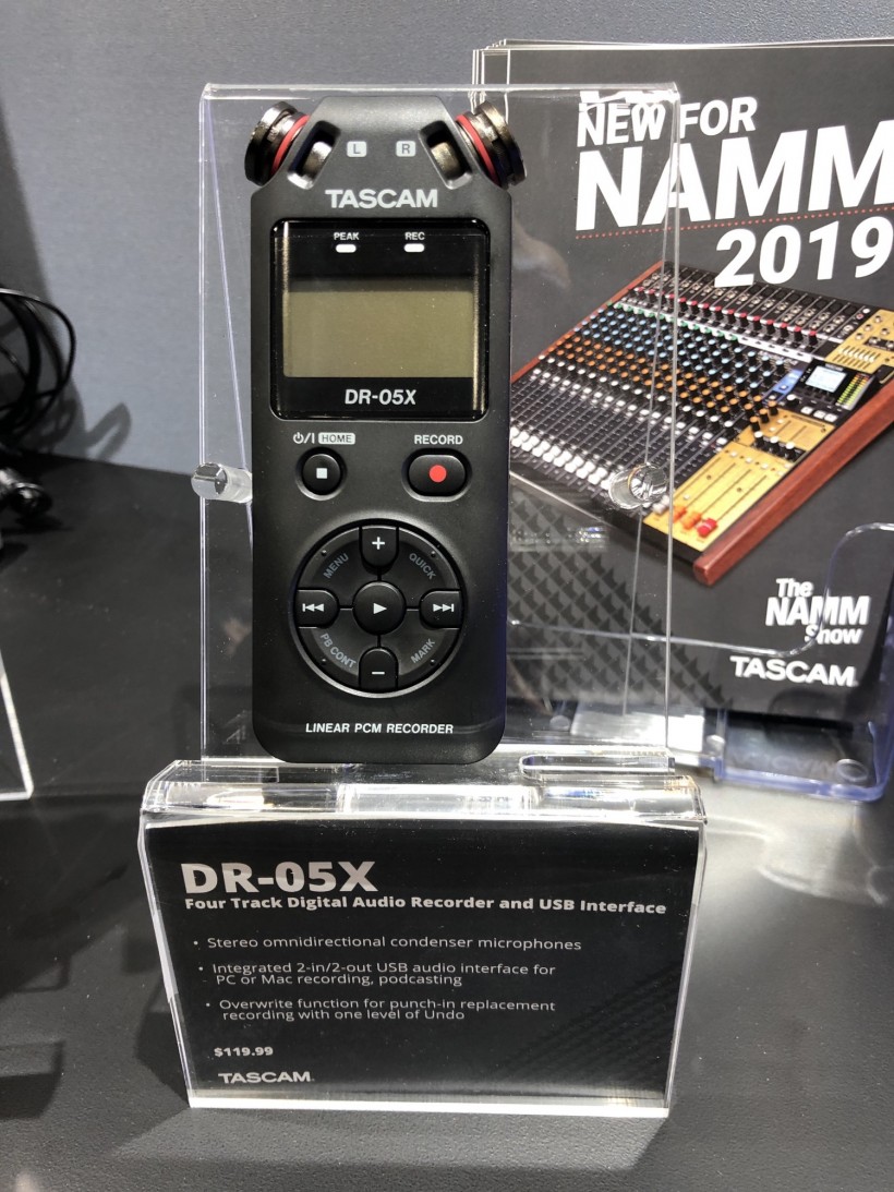 NAMM 2019 展會(huì)：Tascam 三款 DR-X 系列手持錄音機(jī)第一時(shí)間上手