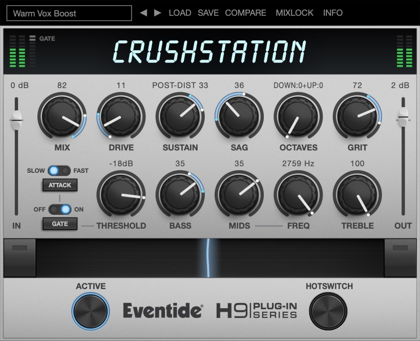 Eventide 發(fā)布支持電腦和 iOS 的過載/失真插件 CrushStation